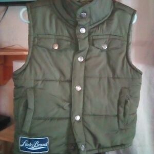 Lucky Brand Green Puffer Vest